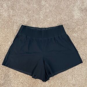 NWT Athleta Black Cosmic Flutter Shorts: Ribbed-Waist Performance Shorts
